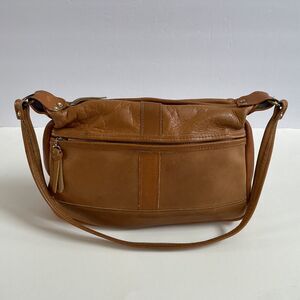 Vintage 70s Garay Caramel Tan Leather Hobo Shoulder bag Soft Leather